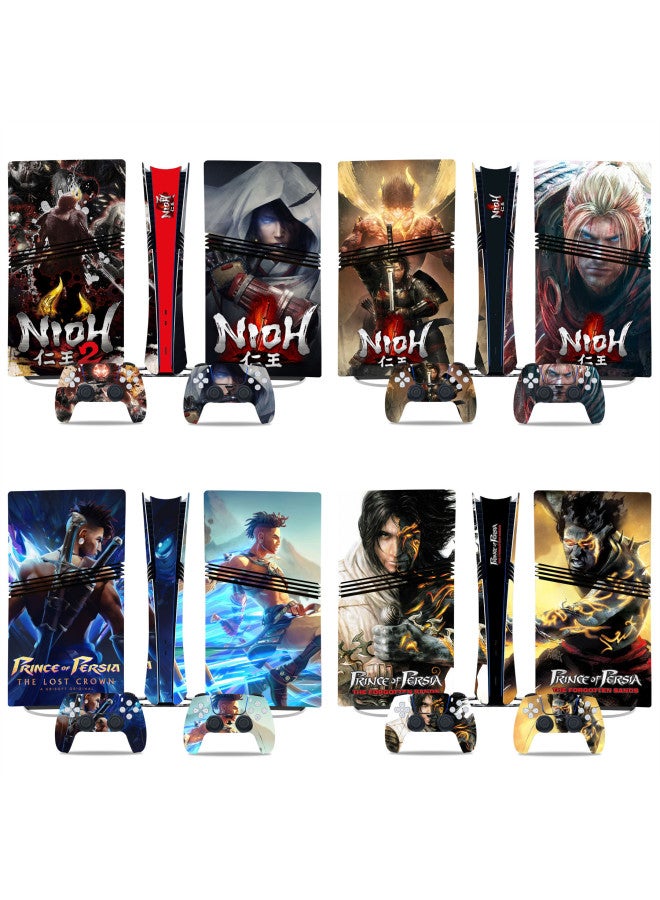 PS5 Pro Game Machine Full Body Sticker Nioh Renwang Can't Get Bubble With Air Guide Slot Handle Film Skull-Color:TN-P5PDigital-0621 - Image 2
