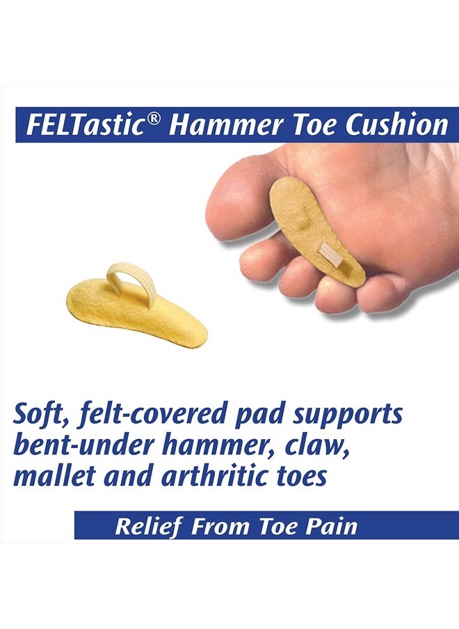 pedifix - PediFix Felt Hammer Toe Crest Cushion, Medium, Right - Image 1