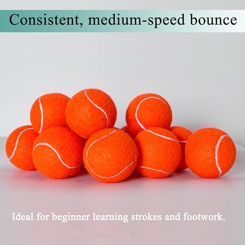 HPWFHPLF Tennis Balls, 3 Pack Advanced Training & Practice Tennis Balls for Beginners, High Visibility Pet Dog Playing Balls (Orange) - Image 4