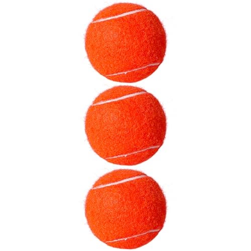 HPWFHPLF Tennis Balls, 3 Pack Advanced Training & Practice Tennis Balls for Beginners, High Visibility Pet Dog Playing Balls (Orange) - Image 1