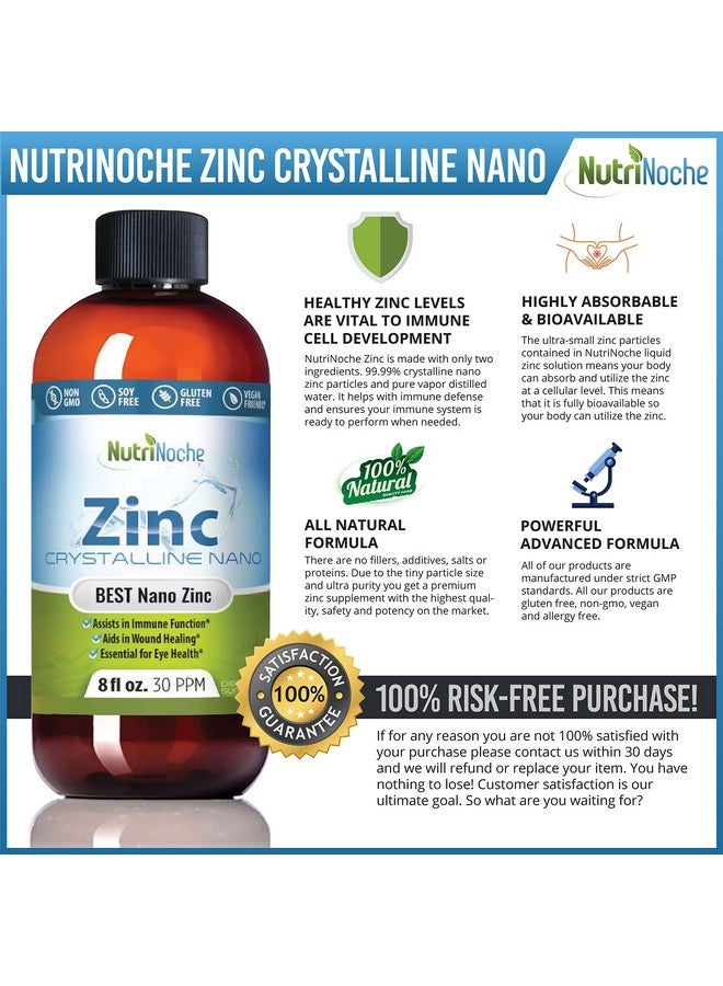 NutriNoche Pure Crystalline Liquid Zinc Supplement - 30 PPM - Colloidal Minerals - Image 5