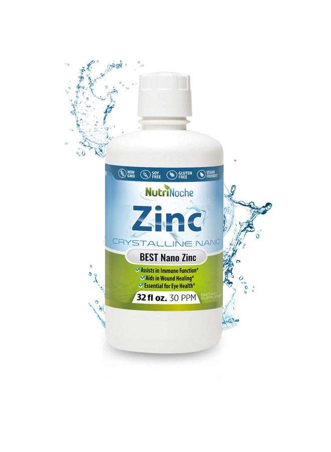 NutriNoche Pure Crystalline Liquid Zinc Supplement - 30 PPM - Colloidal Minerals - Image 1