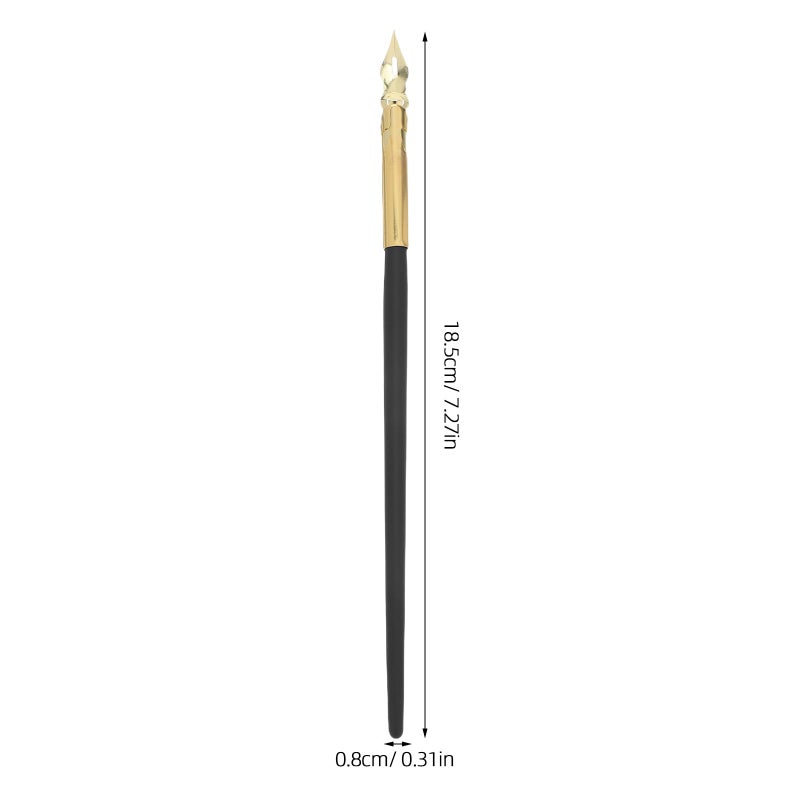 Gold Nib Dip Pens 6 Pack For English Calligraphy Signature Writing And Sketching - Image 5
