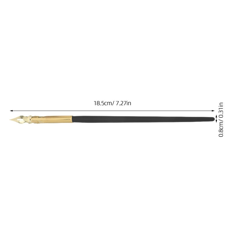 Gold Nib Dip Pens 6 Pack For English Calligraphy Signature Writing And Sketching - Image 3