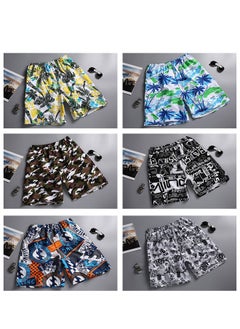 ESCATCH Plus Size Beach Shorts Quick Drying Printed Men Sport Shorts Loose Shorts  - Image 2