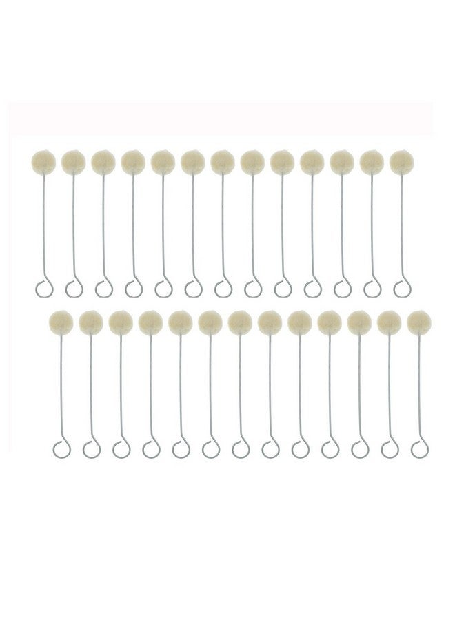 YOKIND 100 Pieces Wool Daubers Ball Brush Leather Dye Tool With Metal Handle For Diy Crafts Projects - Image 1