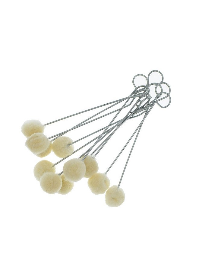 YOKIND 100 Pieces Wool Daubers Ball Brush Leather Dye Tool With Metal Handle For Diy Crafts Projects - Image 2