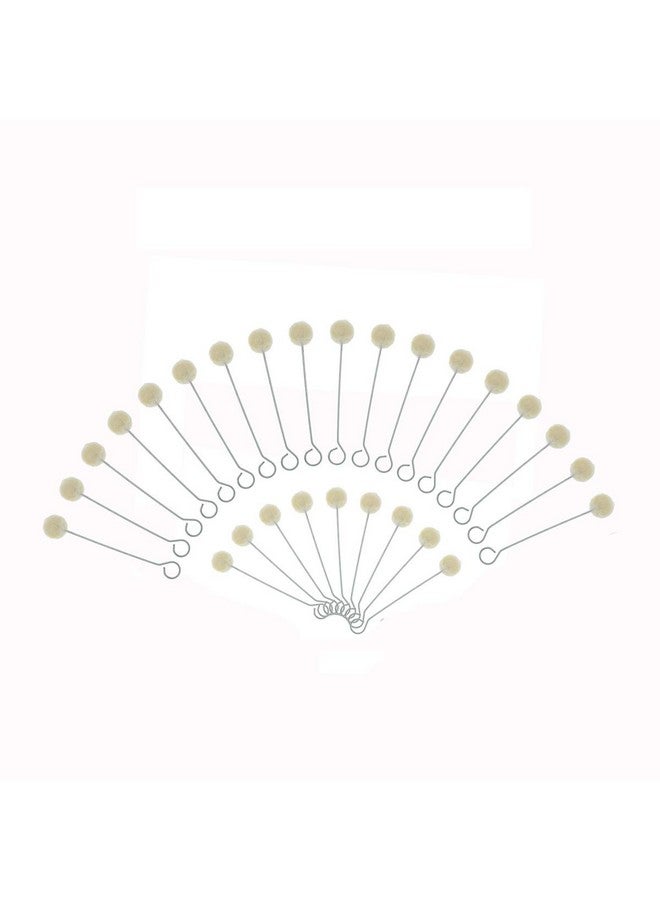 YOKIND 100 Pieces Wool Daubers Ball Brush Leather Dye Tool With Metal Handle For Diy Crafts Projects - Image 5