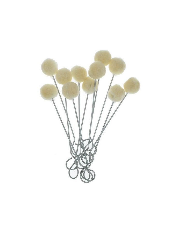 YOKIND 100 Pieces Wool Daubers Ball Brush Leather Dye Tool With Metal Handle For Diy Crafts Projects - Image 3