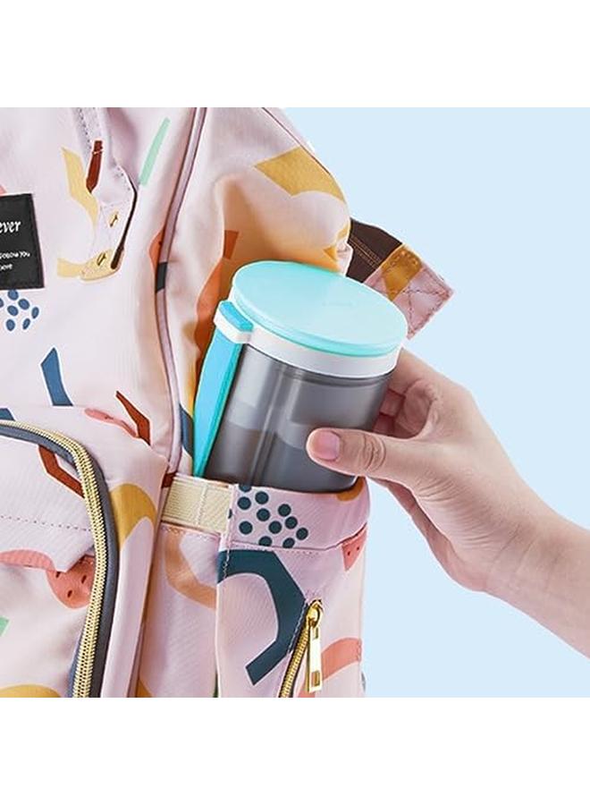 إي سي في في مجموعة فرش زجاجات الأطفال 6 في 1 مع موزع صابون الزجاجات وفرشاة الحلمة وفرشاة القش ورف تجفيف الزجاجات أثناء السفر والاستخدام المنزلي - Image 3