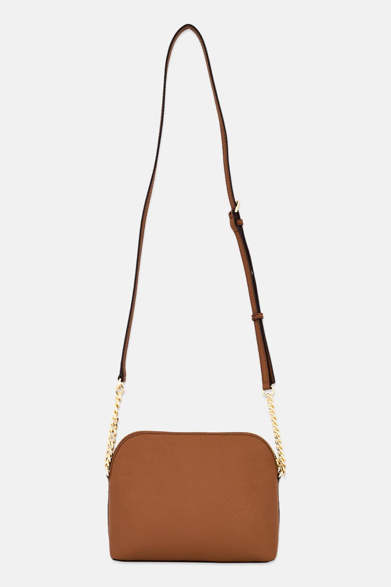 Michael Kors Women Hardware Logo Cross Body Bag 17,5 H x 21,5 L x 9 W cm, Brown  - Image 2