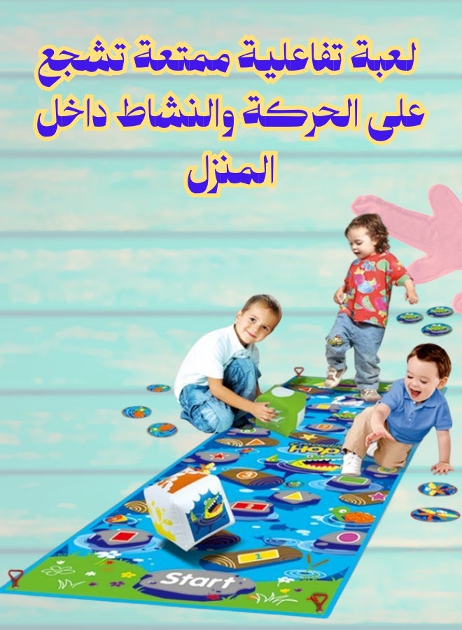 Crocodile Hop Interactive Floor Game for Kids – Educational Indoor Toy for Ages 3+ - Image 1