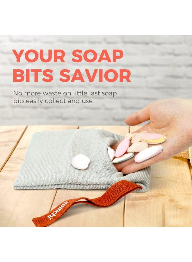 zomchi 2 Pieces Of Soap Bags With Gentle Roughness Soap Savers For Bar Soap Body Scrubbers For Use In Shower Soap Exfoliating Bag - Image 5