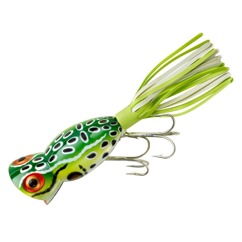 Arbogast Hula Popper Baits, Leopard Frog, 2.25-Inch - Image 4