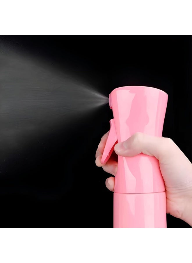 زجاجة رذاذ مستمر سعة 200 مل - بخاخ ماء ناعم قابل لإعادة التعبئة لتصفيف الشعر، والاستخدام في صالونات الحلاقة والتجميل، والعناية بالنباتات والتنظيف - وردي - Image 2