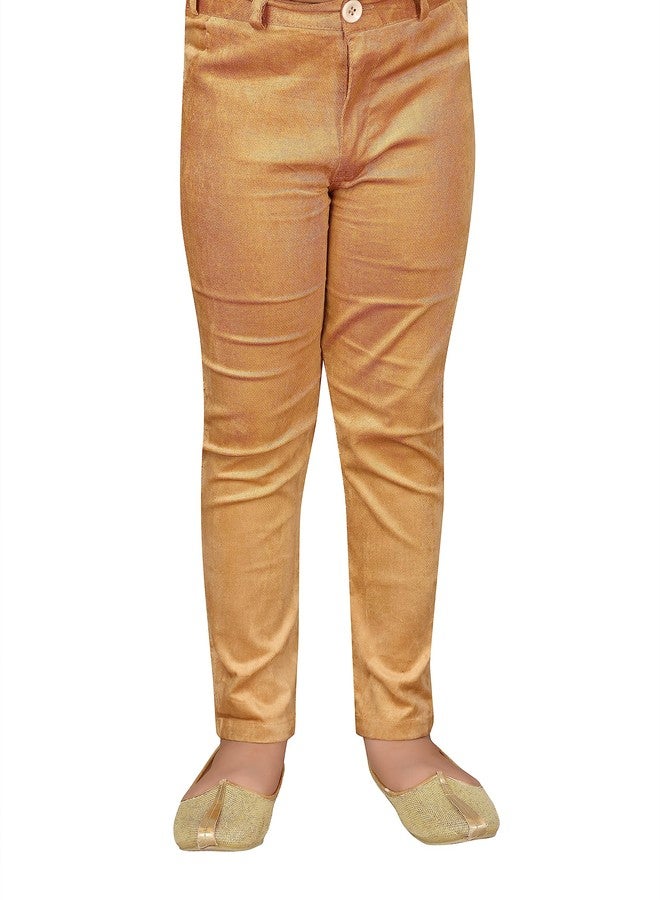 AJ DEZINES Boys Brocade Sherwani Set (Boys, Red) - Image 4