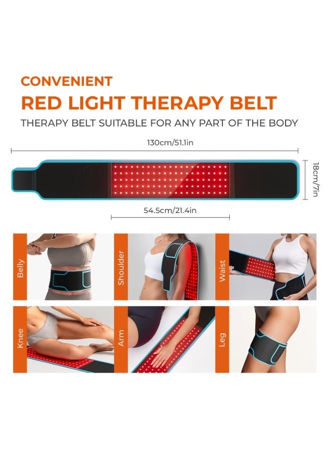 YoSBody Red LED Light Therapy Wrap for Pain Relief and Recovery, 105 LEDs - Image 2
