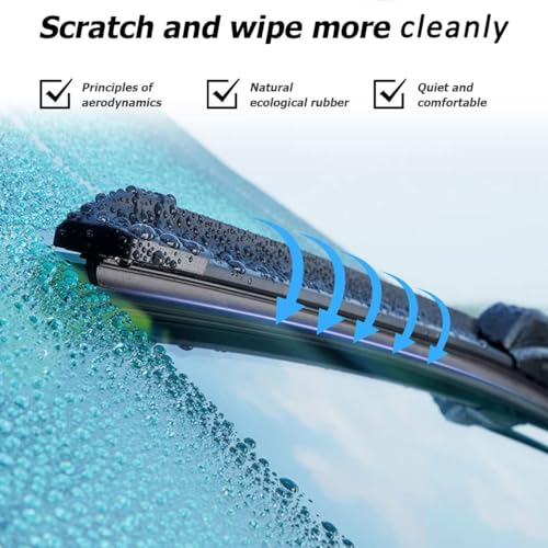 Massmot 32 Inch Windshield Wiper Refills, Pack Of 2 Automotive Replacement Windshield Wiper Blade Refill, 32 Inch Adjustable Size of the Universal Wiper Rubber Refills - Image 2