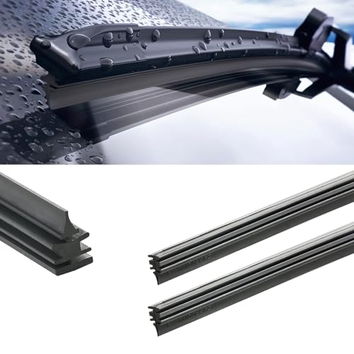 Massmot 32 Inch Windshield Wiper Refills, Pack Of 2 Automotive Replacement Windshield Wiper Blade Refill, 32 Inch Adjustable Size of the Universal Wiper Rubber Refills - Image 1