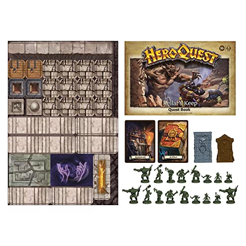 Avalon Hill Hasbro Gaming Avalon Hill HeroQuest Kellars Keep Expansion Dungeon Crawler Board Game for Ages 14 and Up 25 Players Requires HeroQuest Game System to Play - Image 5