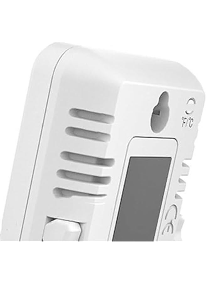 Digital Hygrometer Temperature Meter, Large Screen Battery Powered Indoor Thermometer Humidity Meter Low Power Consumption for Office for Home (White) - Image 5
