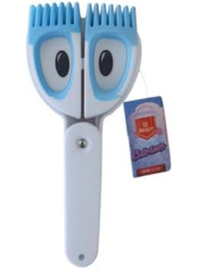 Vertex Children’s Scissors Eye Shape With Cover - Blue