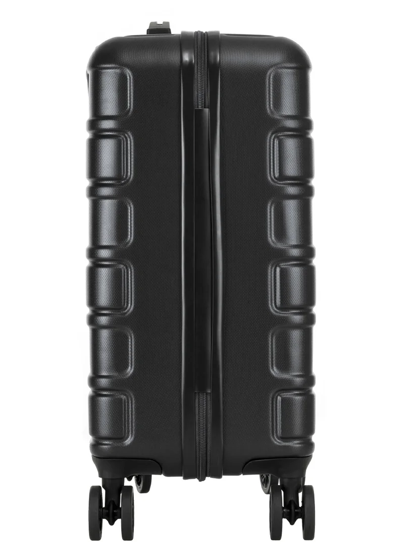 AMERICAN TOURISTER Bricklane 3pc Set (55/68/80 cm), 4 Spinner Wheels, Hard Top, Polycarbonate, Jet Black|Lightweight|Scratch & Impact Resistance|TSA Lock|Inner Mesh Zippered Pocket - 3 Years International Warranty