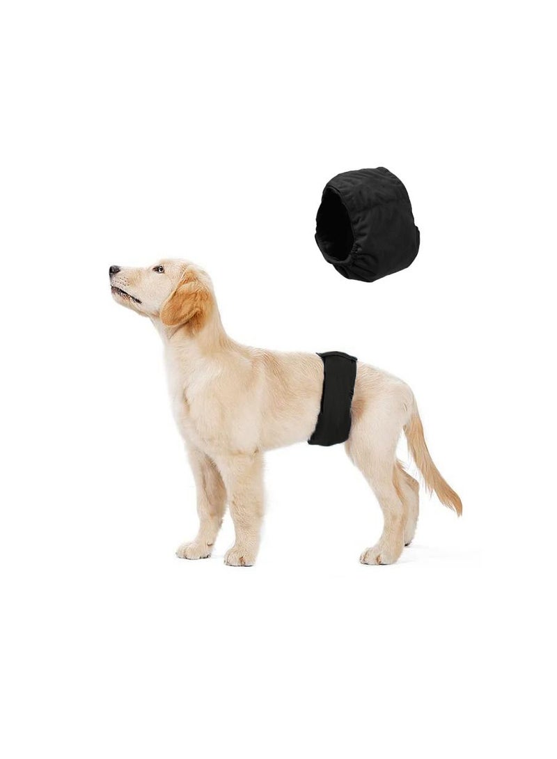 أربطة بطن قابلة للغسل للكلاب ولفائف موسعة للكلاب - أربطة بطن عالية الامتصاص للكلاب الذكور الكبيرة - Image 1