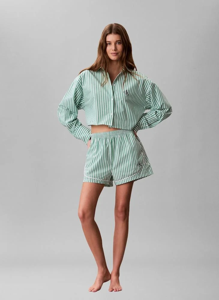 CALVIN KLEIN  Casual Cropped Poplin Shirt for Women | Best Price UAE