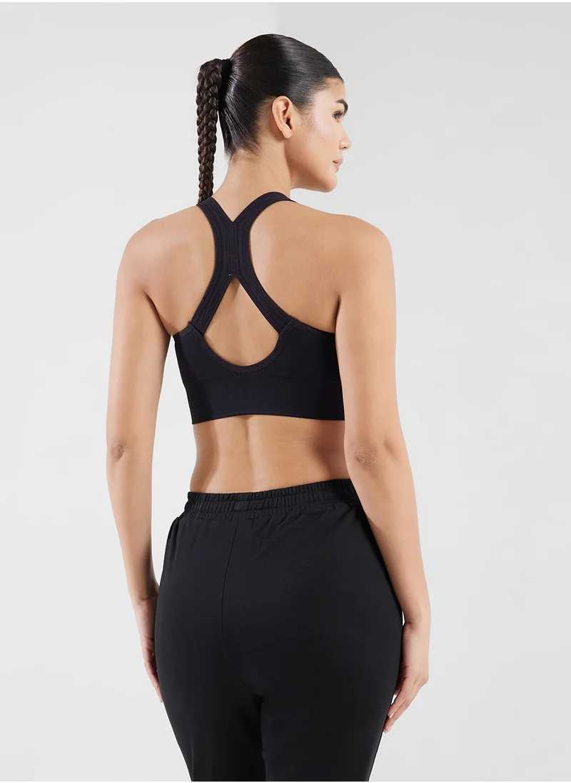 فورورد Front Zip Sports Bra With Back Cutout Detail