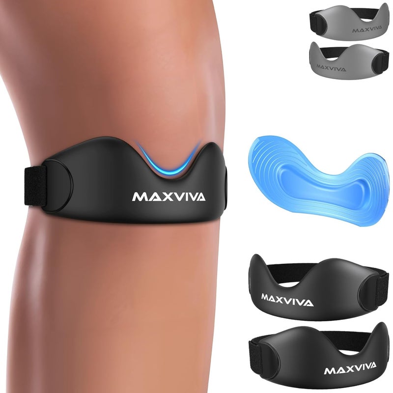 MAXVIVA Patellar Tendon Support Strap 2 Pack - Knee Brace for Men & Women - Image 1