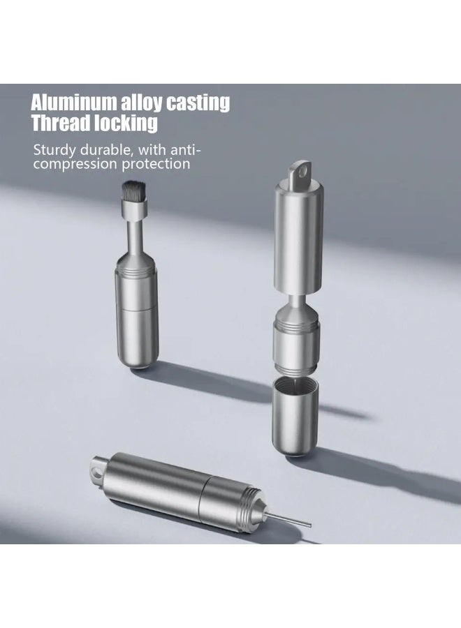 Samu SIM Card Pin Tray Removal Eject +Cleaning Brush 2 IN 1 Reset Tools Needle Opener Cleaner mobile phone Pen Kit For Airpods - Image 4