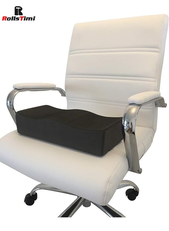 RollsTimi  Seat Pillows Buttocks Support Cushions Seat Cushion Pillow Hip Raise Pillow Leg Support for Car Office Computer Chair,Black  - Image 3