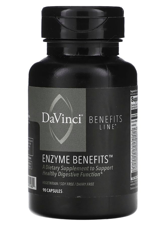 DaVinci Laboratories of Vermont Enzyme Benefits  90 Capsules