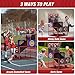HYES 2 in 1 Dual Shot Basketball Arcade Game with 2 Dart BoardsElectronic ScoreboardLED Light Kids Basketball Hoop for Home Indoor Outdoor Sport Toys for Boys Girls - Image 4