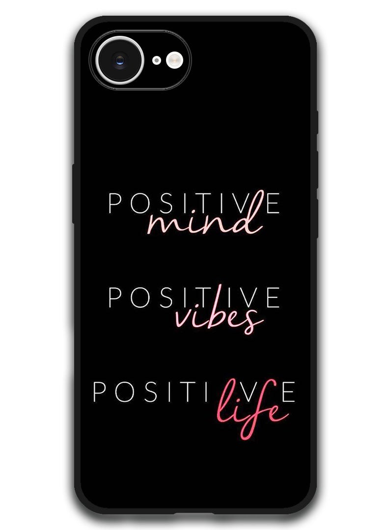 ثيودور حافظة متوافقة مع هاتف Apple iPhone 16e مقاس 6.1 بوصة، غطاء ممتص للصدمات ومقاوم للصدمات - عقل إيجابي - Image 1