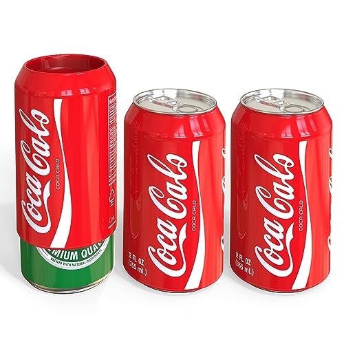 BeerSkin Skywin Silicone Can Sleeve 3 Pack 12 oz 355 ml Silicone Can Cover Soda Can Sleeve Hides Can by Disguising it as a Can of Soda Red