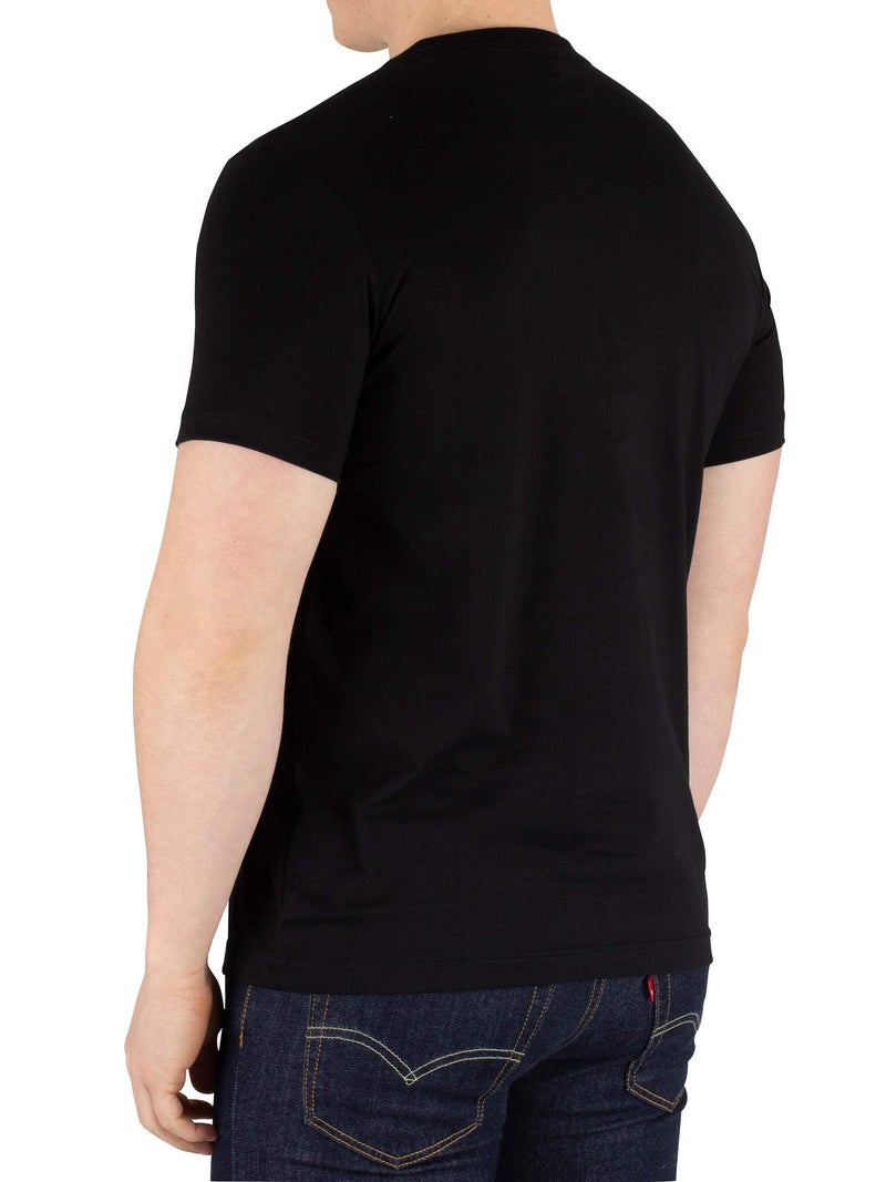 Psycho Bunny Mens Classic Crew Neck TEE - B6U014CRPC 001 Black L - Image 3