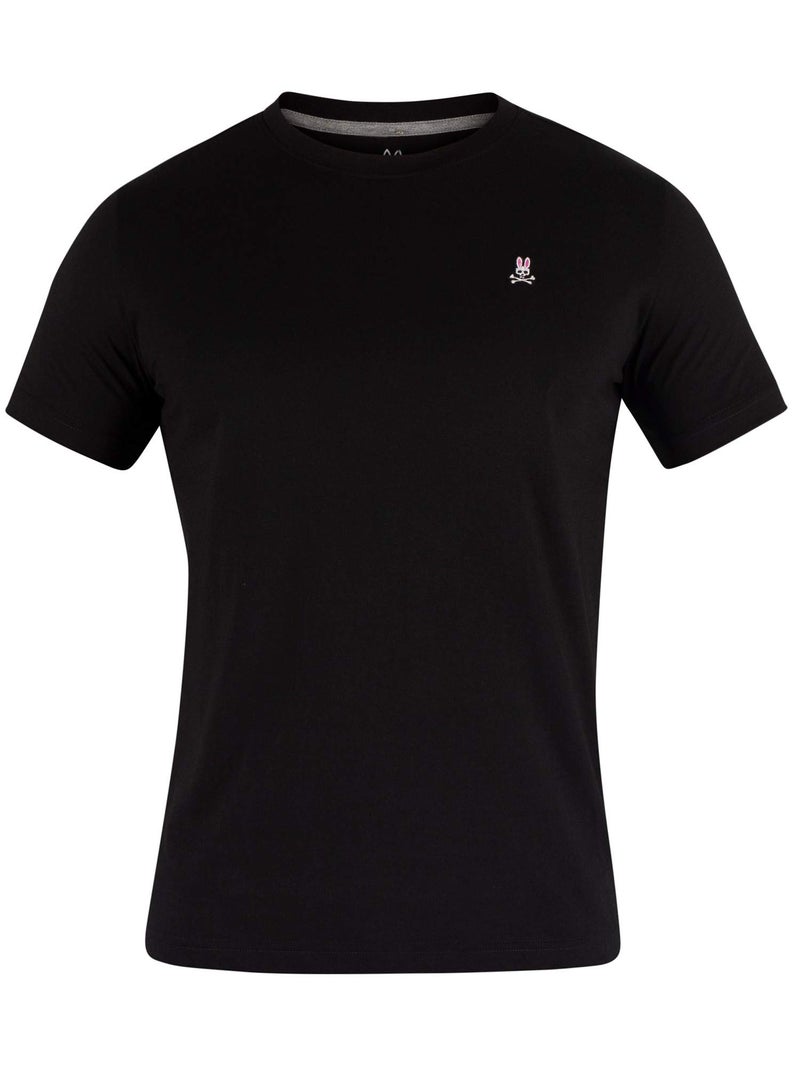 Psycho Bunny Mens Classic Crew Neck TEE - B6U014CRPC 001 Black L - Image 5