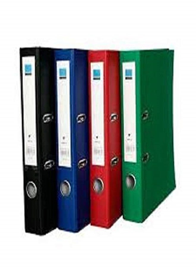 Aaryanika Pack of 4 Cardboard Lever Arch Box File Folder Index Cover Best for A4/Letter Size documents (Multicolor) - Image 3