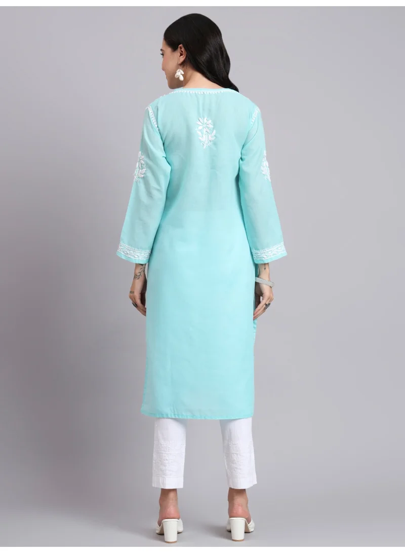 Alaya Hand Embroidered Chikankari Cotton Kurta-AL3999