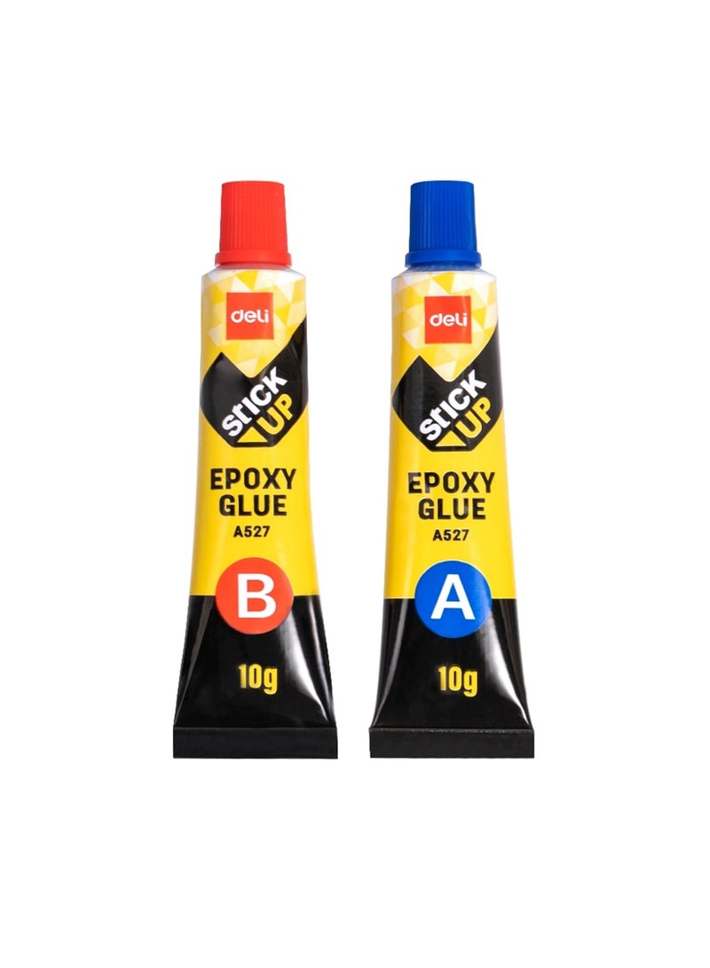 Deli 2-Piece Epoxy Resin High Viscosity Glue 10gm Content Per Tube - Image 1