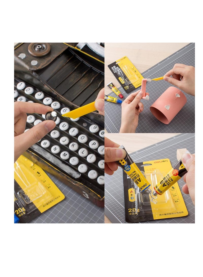 Deli 2-Piece Epoxy Resin High Viscosity Glue 10gm Content Per Tube - Image 2