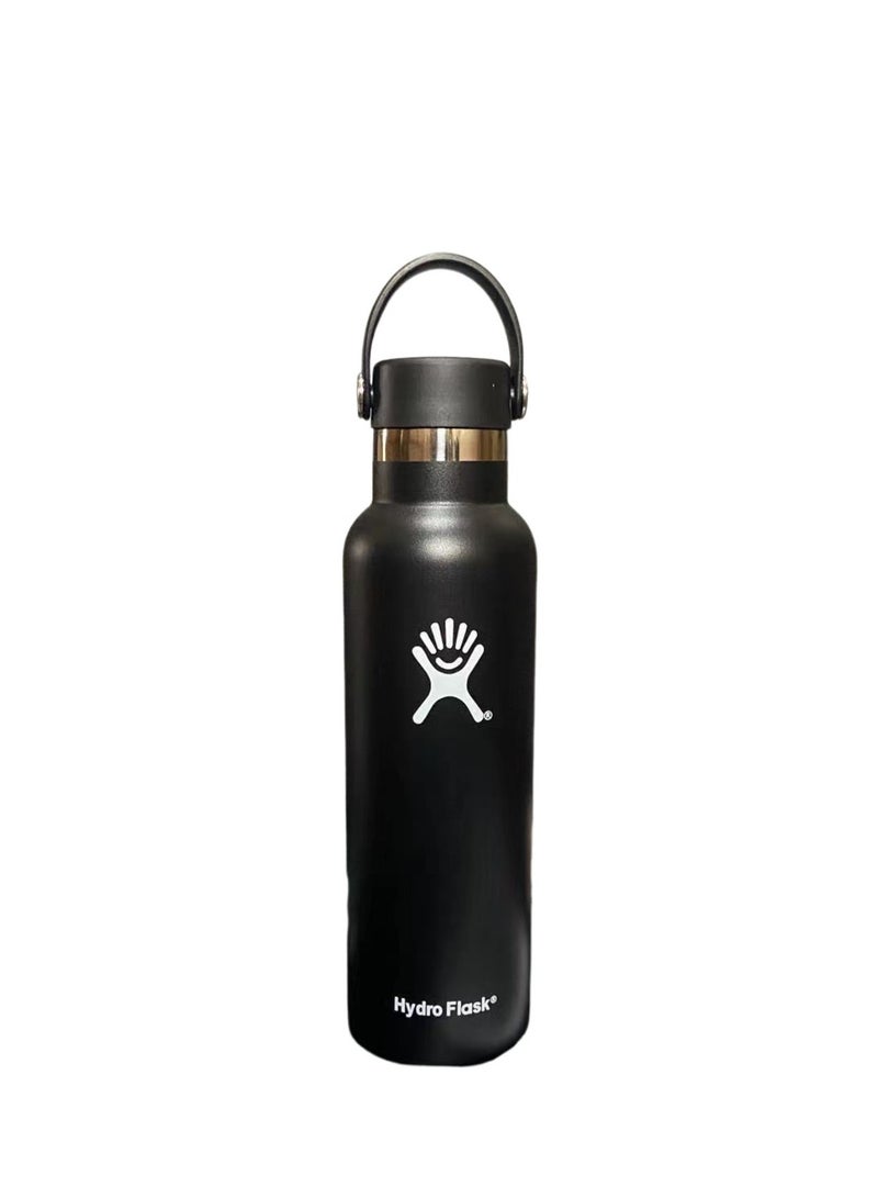 Hydro Flask Sports Water Bottle Black 21 Oz - Image 1