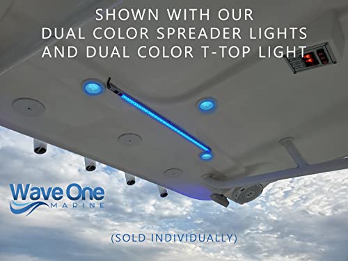 Wave One Marine Flush Mount 2.75" RGBW Internal Driver LED Courtesy Boat Light | RV Accent | Interior Exterior Deck Transom Cockpit T Top | Waterproof IP67 (Stainless Bezel) - Image 5