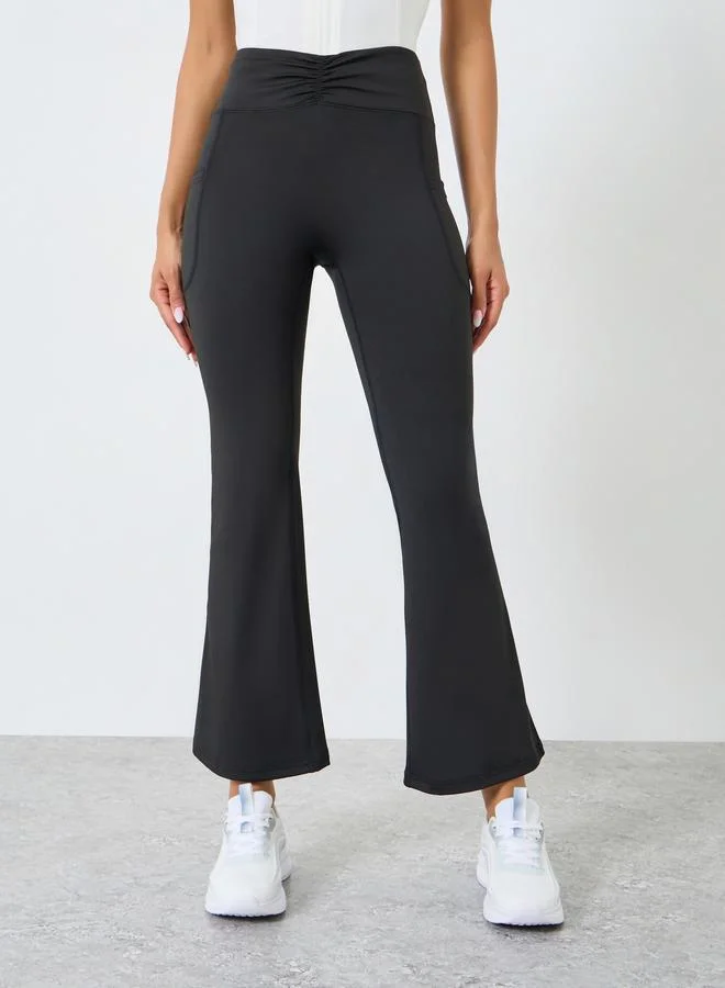 ستايلي اكتيف ليقنز واسع بزمزمات أمامية