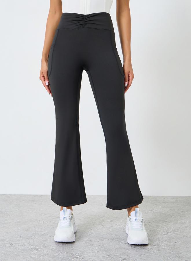 ستايلي اكتيف ليقنز واسع بزمزمات أمامية - Image 2