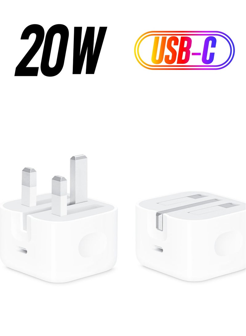 USB C Adapter, 20W Fast Charging Wall Adapter Foldable PD Charger Compatible with Iphone 13 Pro max  - Image 1