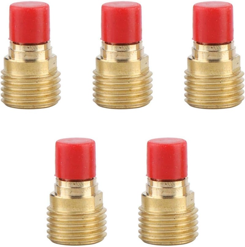 woobles 45V44 Gas Lens Collet Body Welding Equipment 2.4mm 3/32" for WP-9/20/25 TIG Welding Torch(5PCS) - Image 2