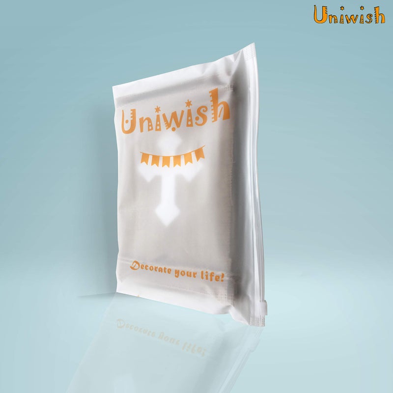 Uniwish لافتة برباط محظوظ من يونيواش لزينة عيد الفصح والمعمودية وزينة المنزل ومدفأة الديكور لافتة عتيقة ريفية للزينة الحفلات - Image 5